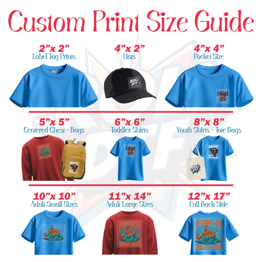 DTF Transfers by Size