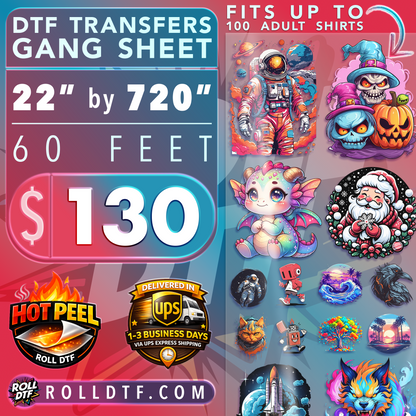 Build DTF Transfers Gang Sheet