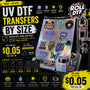 UV DTF by Size