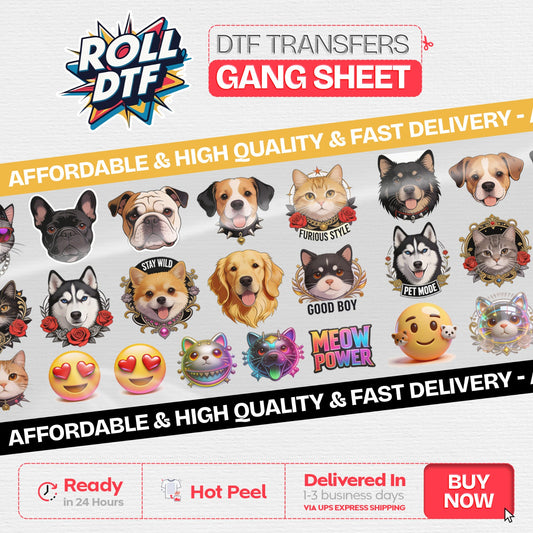 DTF & UV DTF Sample Pack – Try Before You Bulk